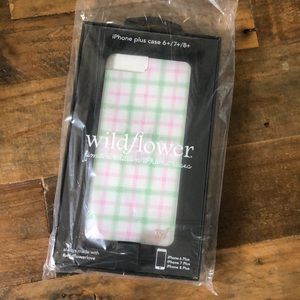 Wildflower Pastel Plaid iPhone Case